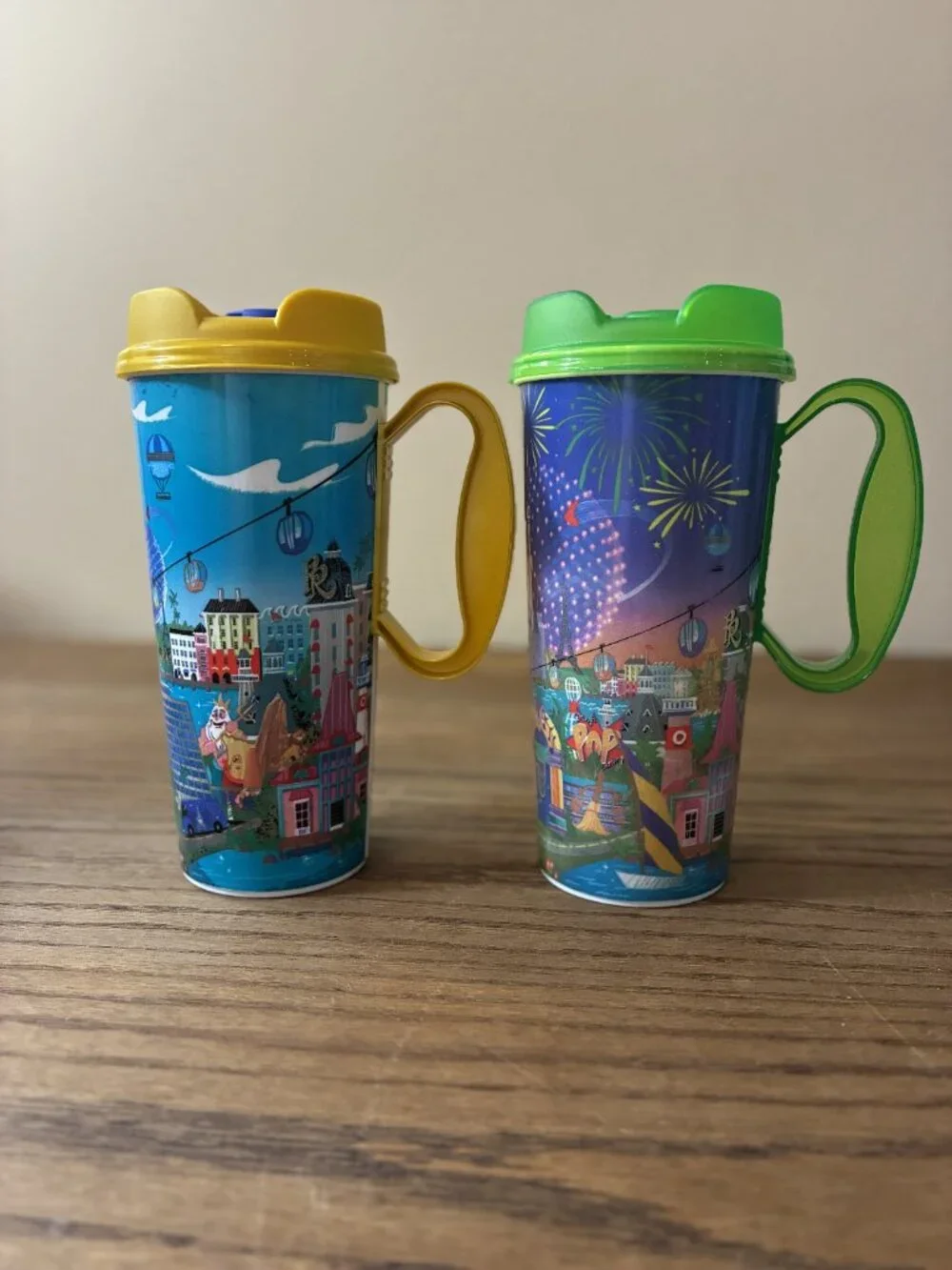 Walt Disney World Resort Reusable Refillable 16oz Mug; Lot of 6; Assorted